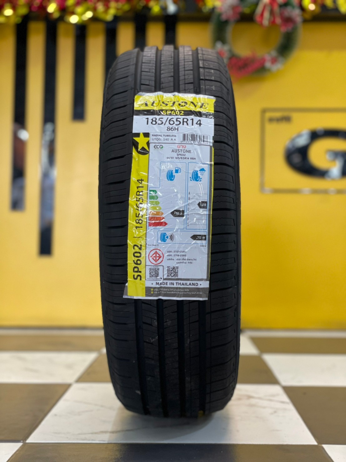 🛞 ยางใหม่AUSTONE SP602 185/65R14 ยางใหม่ปี2025
