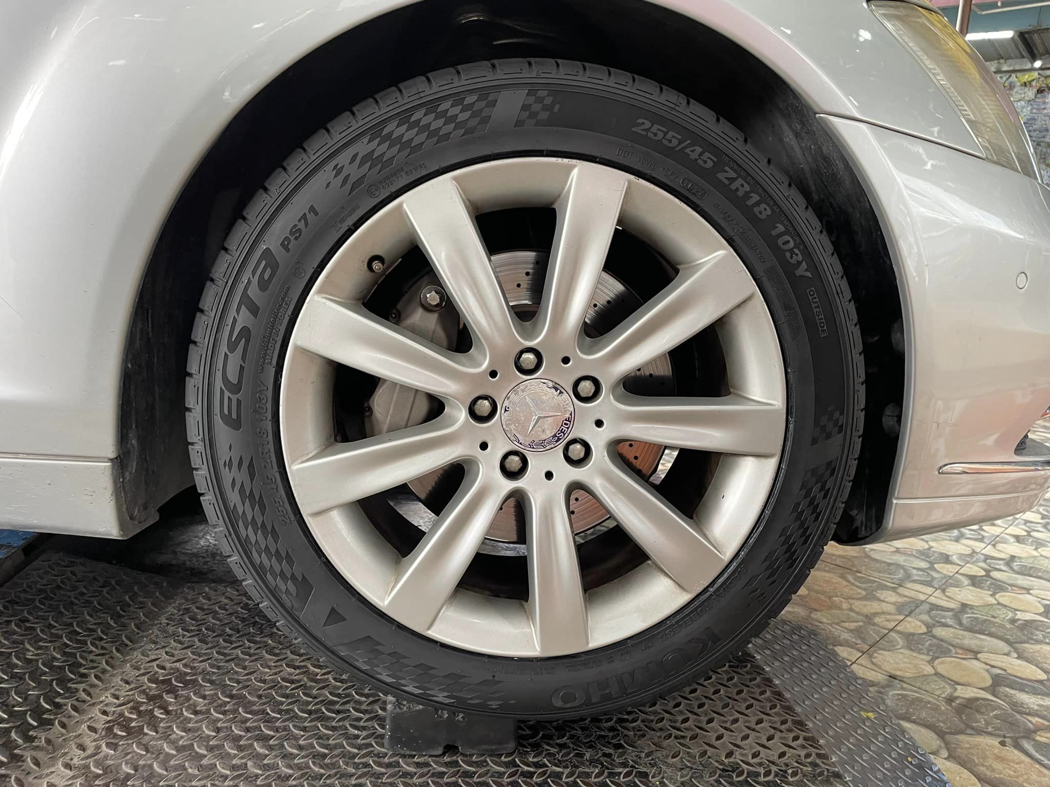🛞❤️ #BENZ_S350🚘❤️💫 🛞🐘#KUMHO #ECSTA 255/45R18