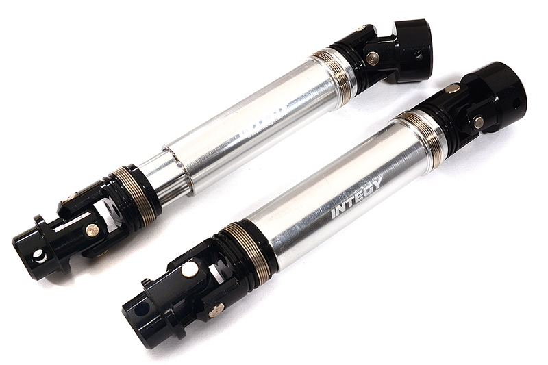 INT-C29615SILVER Machined Alloy Universal Drive Shafts for Traxxas 1/10 Maxx Truck 4S