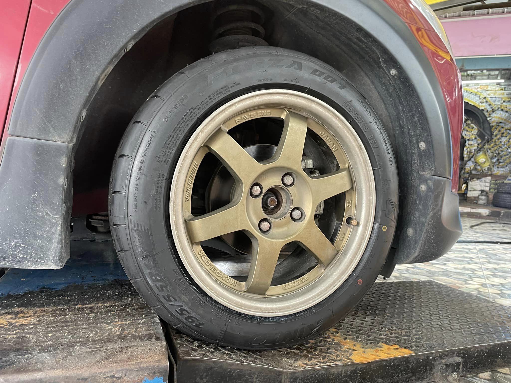 #SUZUKI_SWIFT เปลี่ยนยาง #KINTO_FORZA001_195/55R15 ยางคุณภาพดีนุ่มเงียบ