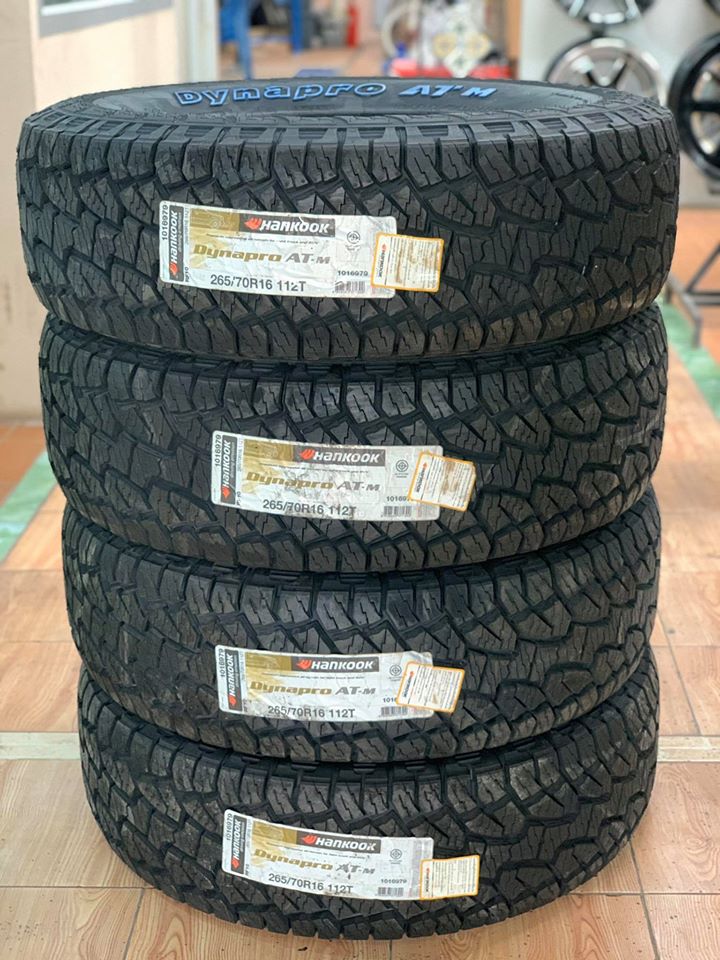 Hankook DynaproAT-M 265/70R16 ยางAll Terrain ตัวหนังสือสีขาว