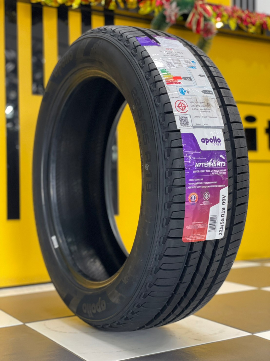 225/55R19 APOLLO APTERRA HT2 ยางใหม่ปี2023