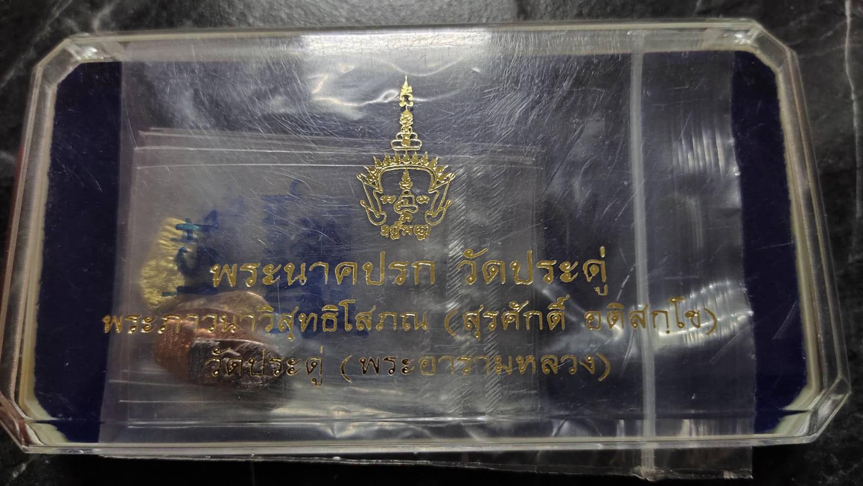 ปรกใบมะขาม รุ่นแรก พระมหาสุรศักดิ์ วัดประดู่พระอารามหลวง ชุดเงิน ปี 2560