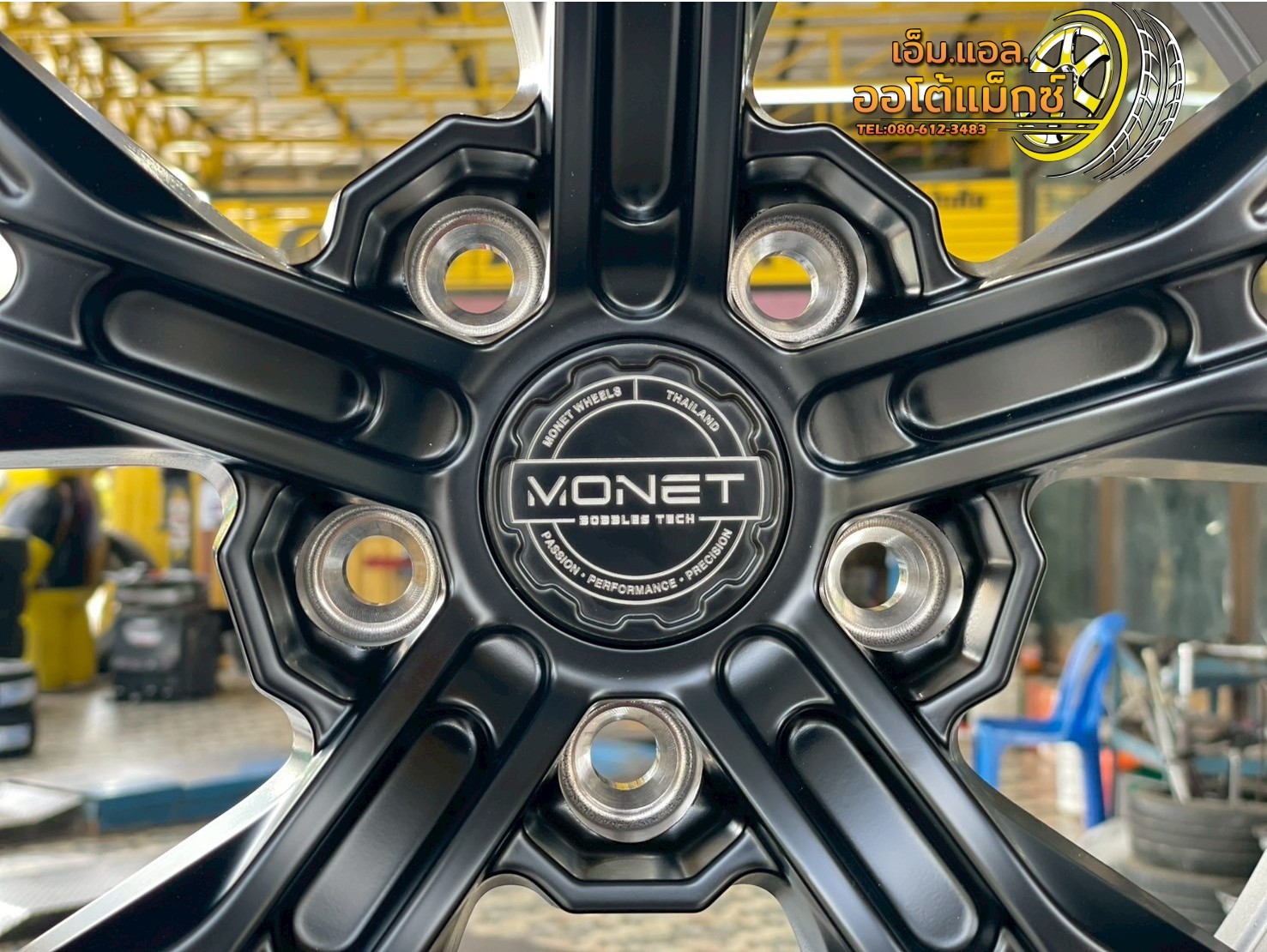 #ล้อแม็กซ์WHEELS PERFORMANCE ขอบ18" กว้าง 8.5 ET+35 PCD สามารถใส่รถ 5x112 5x113 5/114.3 BK