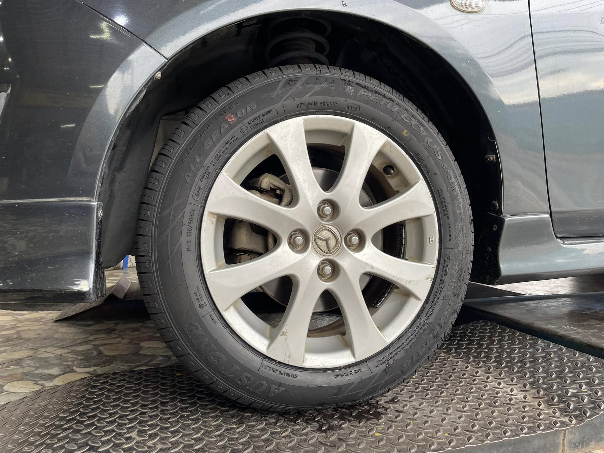 #MAZDA_2🛞เปลี่ยนยาง #AUSTONE_SP602_185/60R15