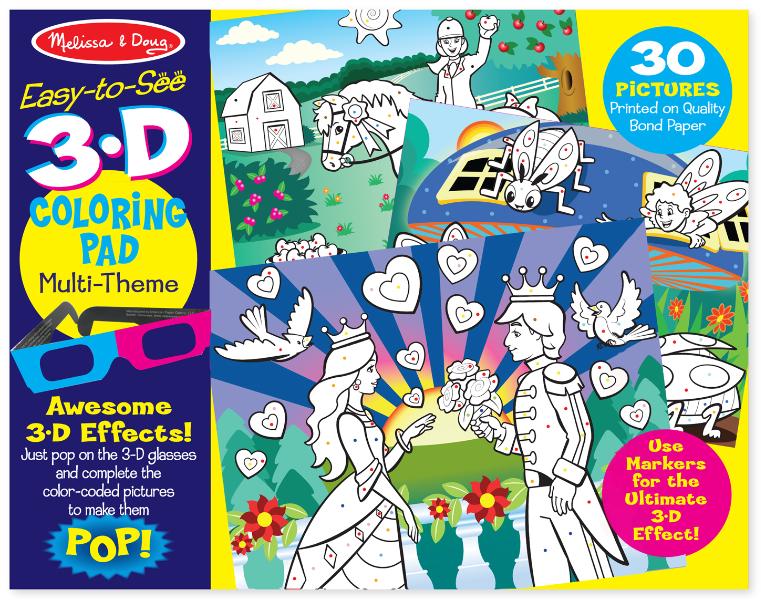 9963 3D Coloring Book! - Pink