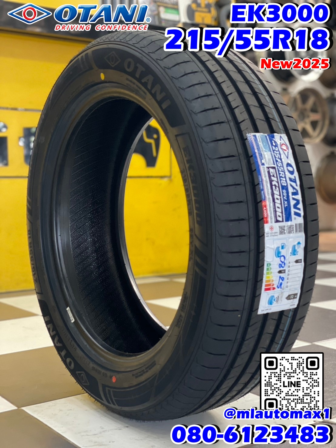 #ยางโอตานิ ยางพรีเมี่ยม #Otani #EK3000 🎉🛞215/55R18 ยางใหม่ปี2025 💥💥