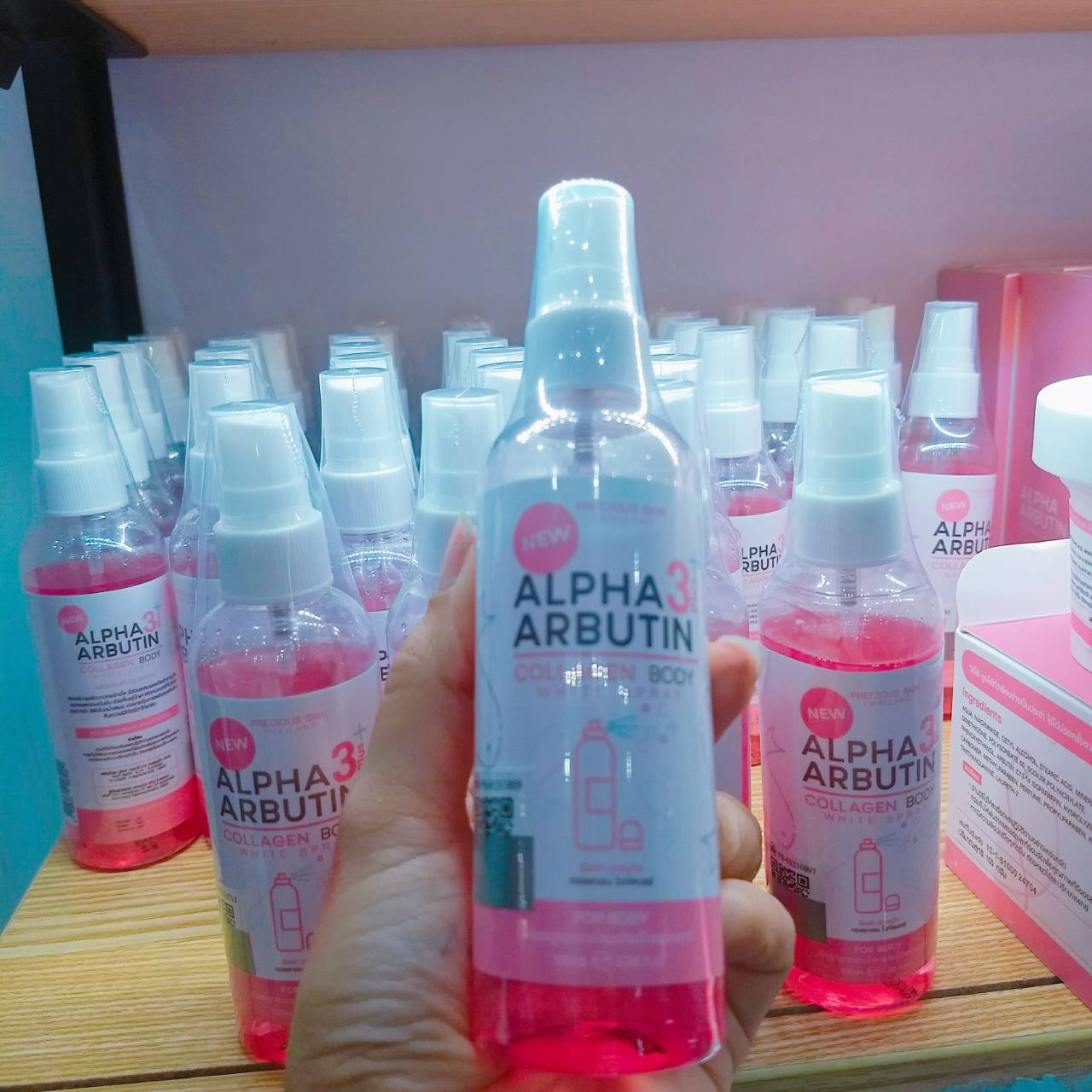 Alpha arbutin collagen body white spray