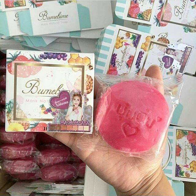 Bumebime Mask Natural Soap สบู่บุ๋มบิ๋ม แพคเกจใหม่ 100g.
