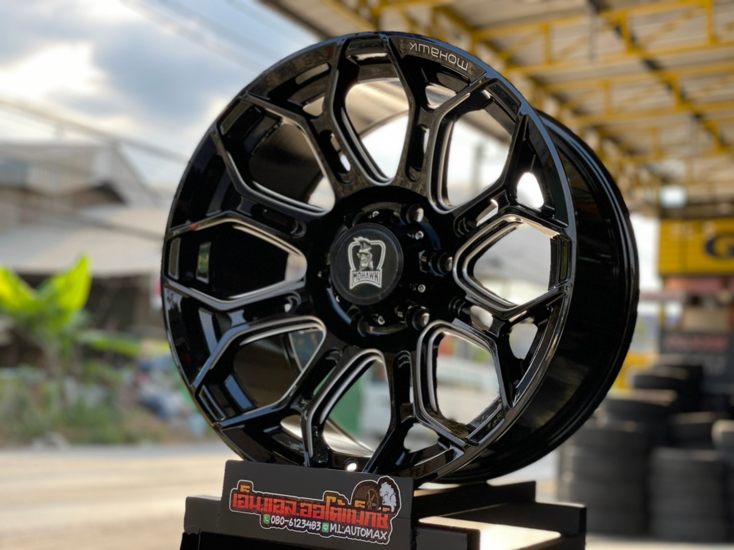 ล้อแม็กซ์ขอบ18ลายออฟโรด หล่อดุดัน Wheel Performance Model WP953 ขอบ18 กว้าง9 ออฟ0 6รู139.7 สีดำเงามิลลิ่งเงิน