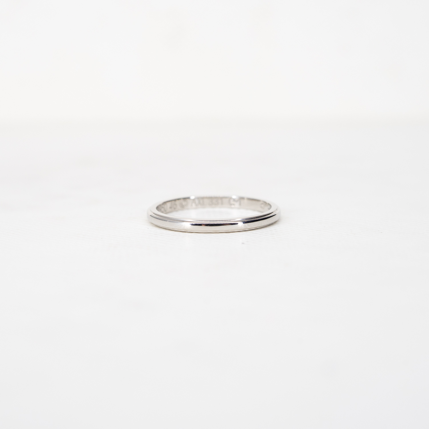 แหวน Cartier D'Amour Band Band Platinum 950 ไซส์46#+การ์ด (Used)