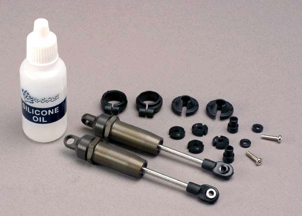 4760 Shocks, long (hard-anodized & PTFE-coated T6 aluminum) w/o springs (front) (2)