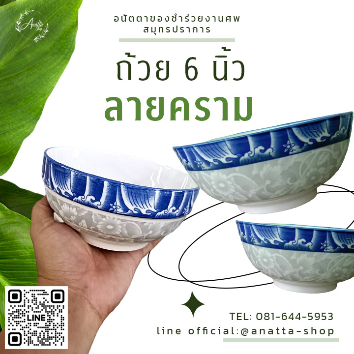 ถ้วย 6 นิ้ว