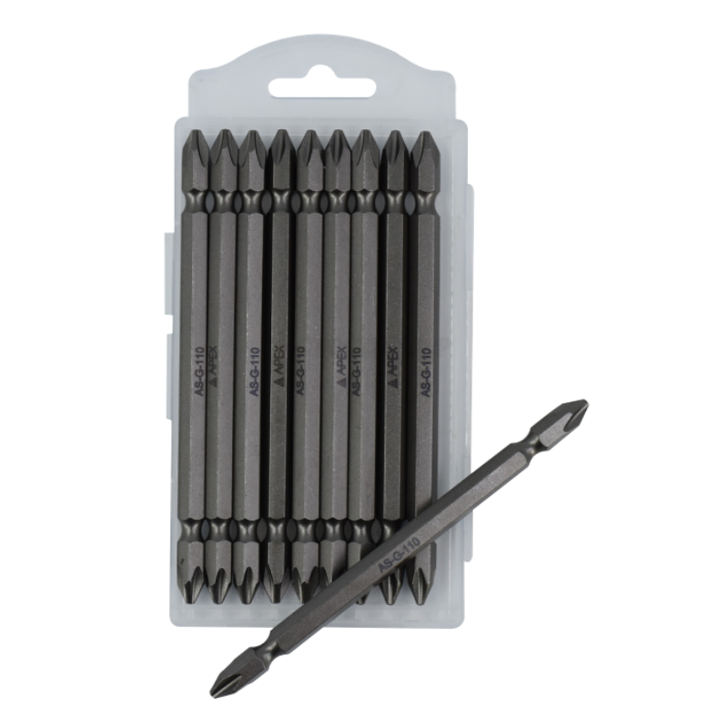 ดอกไขควงลม 2 หัว 10 ตัวชุด G PH2x110 No.AS-G-110 APEX