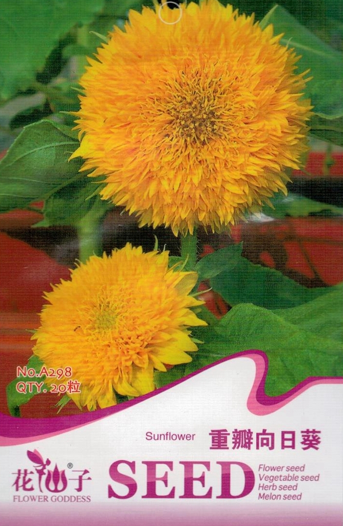 ทานตะวันดอกซ้อน (Double sunflower) / ซอง 20 เม็ด (A298)