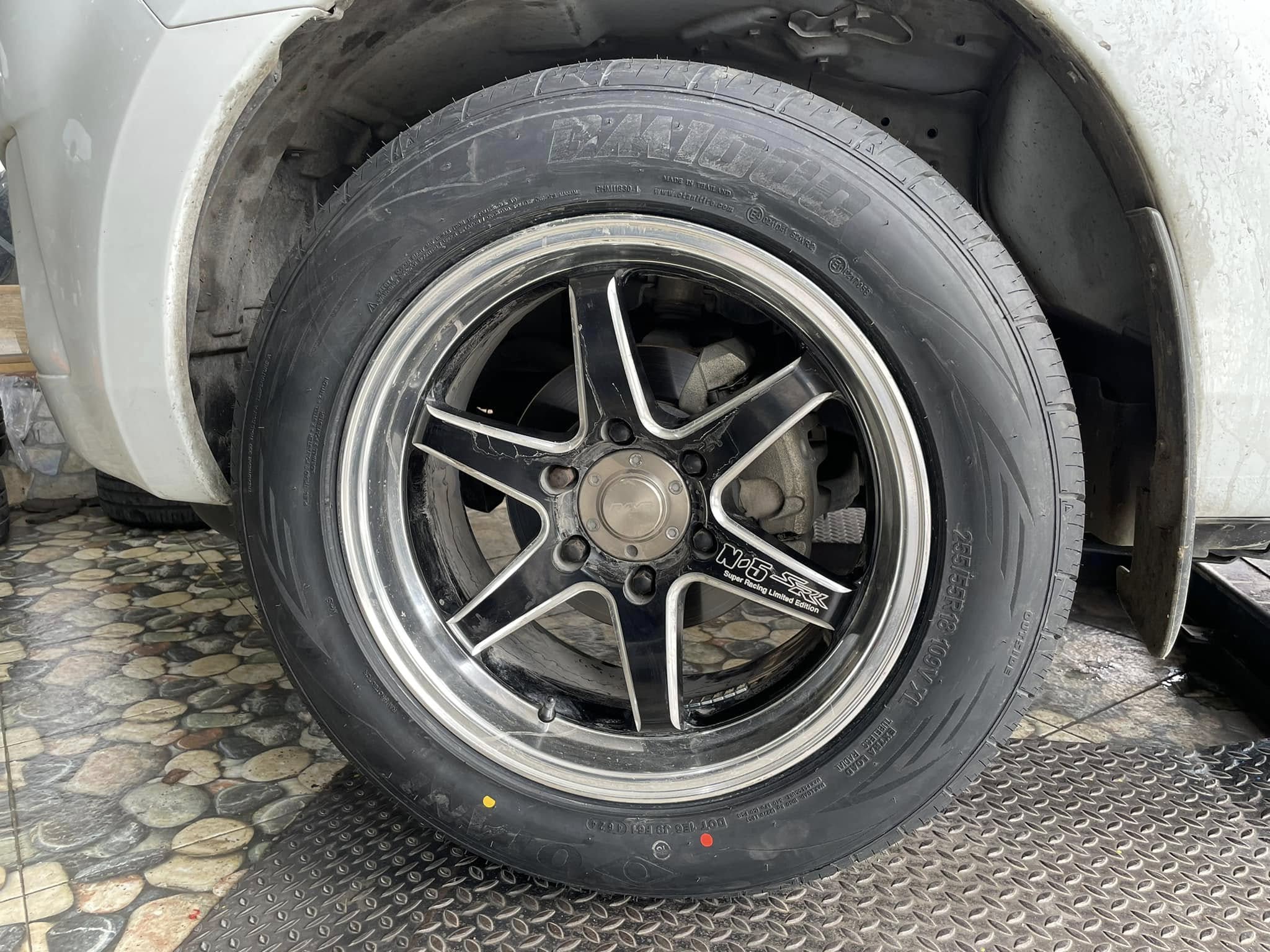 🚘 #ISUZU_D-MAX🛞 เปลี่ยนยาง #OTANI #BM1000 255/55R18 #บริการตั้งศูนย์ล้อ🛞