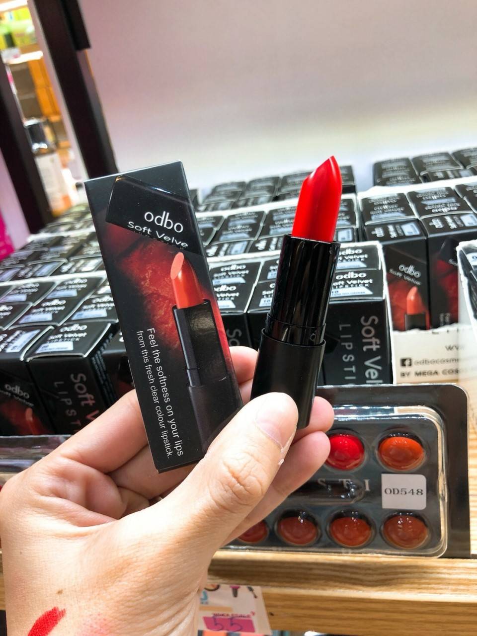 Odbo SOFT VELVET LIPSTICK #od548 ลิปติก