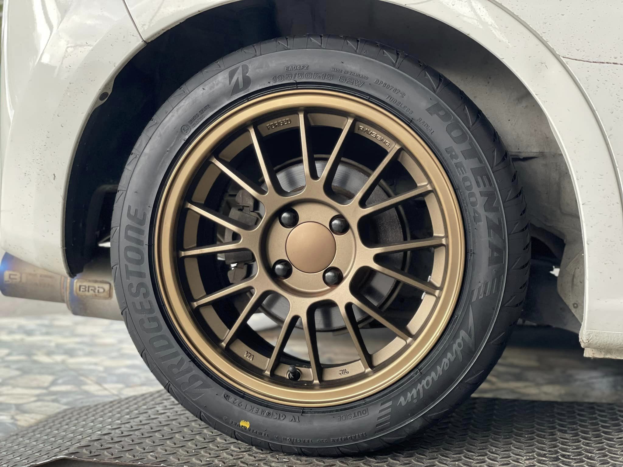 #ล้อแม็กซ์ใหม่SE37 #PredatorPD-30 15X7 ET35 4X100 Bridgestone_Potenza_RE004 195/50R15