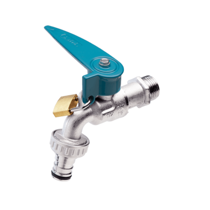 ก๊อกบอลสนามล็อคกุญแจ ขนาด 1/2″ SANWA