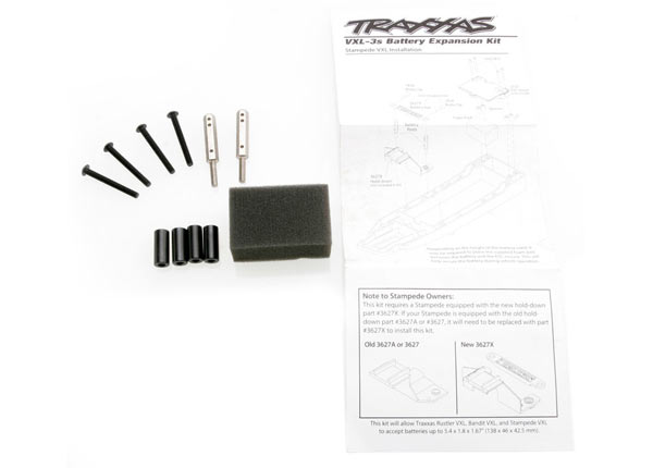 3725X Battery expansion kit (allows for installation of taller multi-cell battery packs)