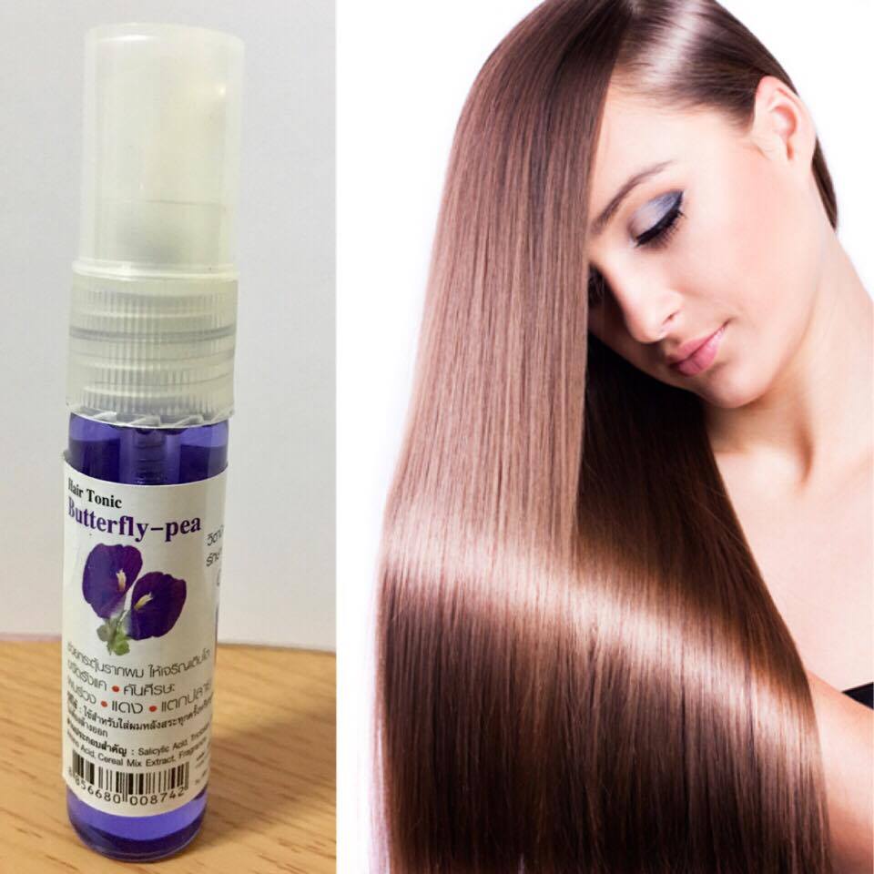 Sunon Hair tonic butter Pea ซันออน แฮร์โทนิค อัญชัน(ขวดม่วง)