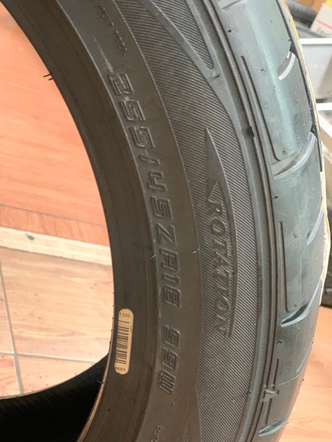ยางใหม่ DUNLOP DZ102 255/45R18 ยางปี18