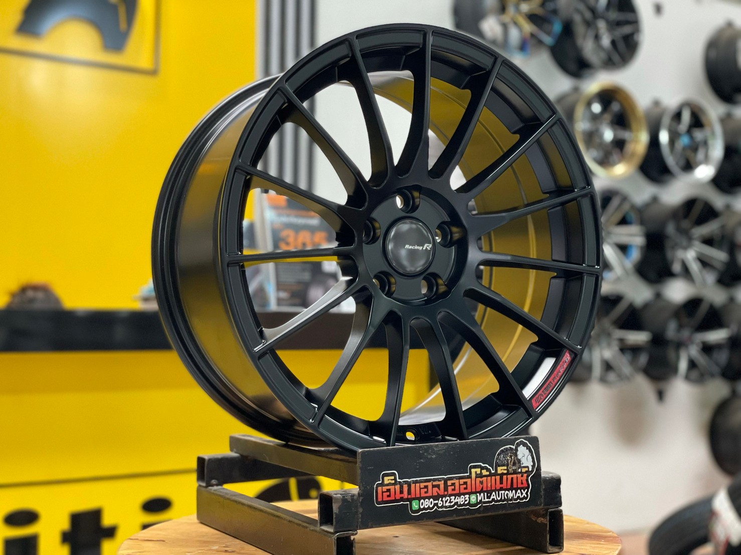 ล้อแม็กซ์ SSW ลายRS005 S254 ล้อแม็กซ์ขอบ17 5รู114.3 สีดำด้าน งานStamford Sport Wheel