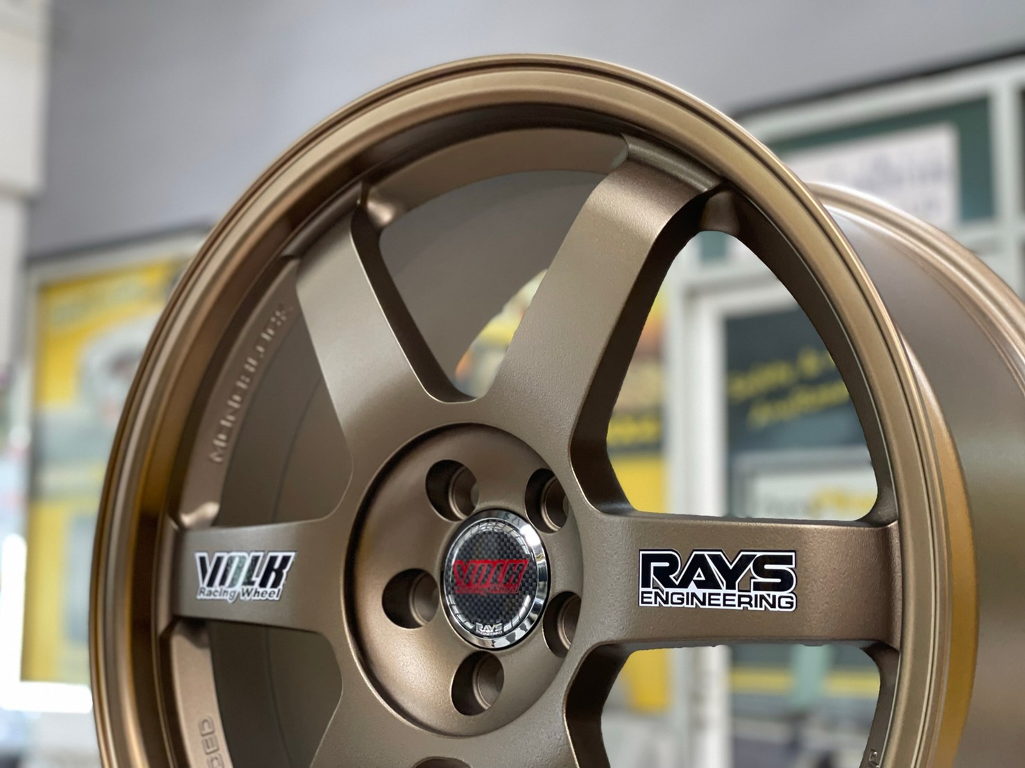 ล้อแม็กซ์ใหม่ขอบ18 TE37 ล้อแนวซิ่งลายยอดฮิต SSW202 18x8.5 ET42 5x100 สีน้ำตาล