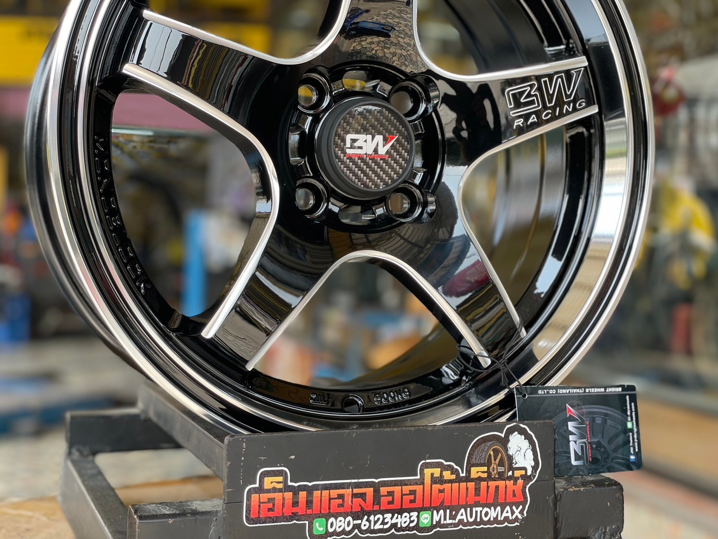 ล้อแม็กใหม่เวลขอบ15 #Weld #ฺBrightwheel #BW-63 ขอบ15 กว้าง7 ออฟ38 4รู100 สีดำขอบเงิน