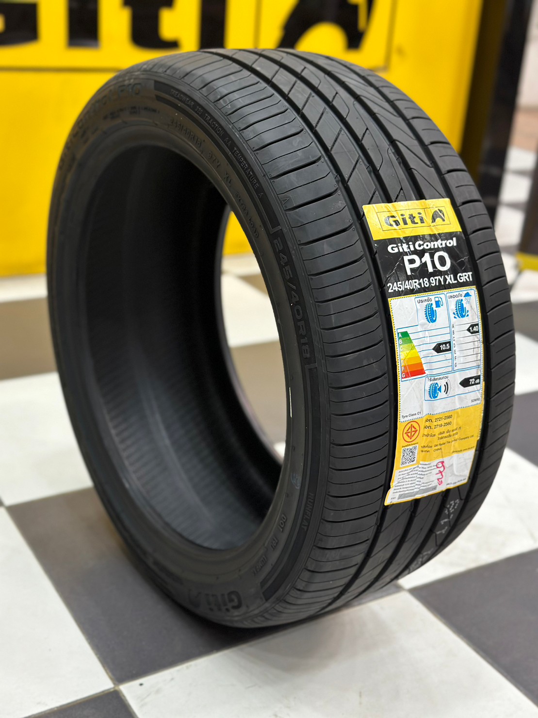 GITI Runflat ยางจีที รันแฟลต GITI Control P10 245/40RF18