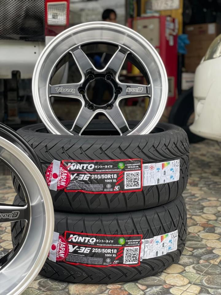 #ISUZU_D-MAX เปลี่ยนยาง #KINTO_V36_255/50R18 #ล้อแม็กซ์ใหม่ TORQ D1L 18X9.5 185X10.5 6X139.7 +25/+30