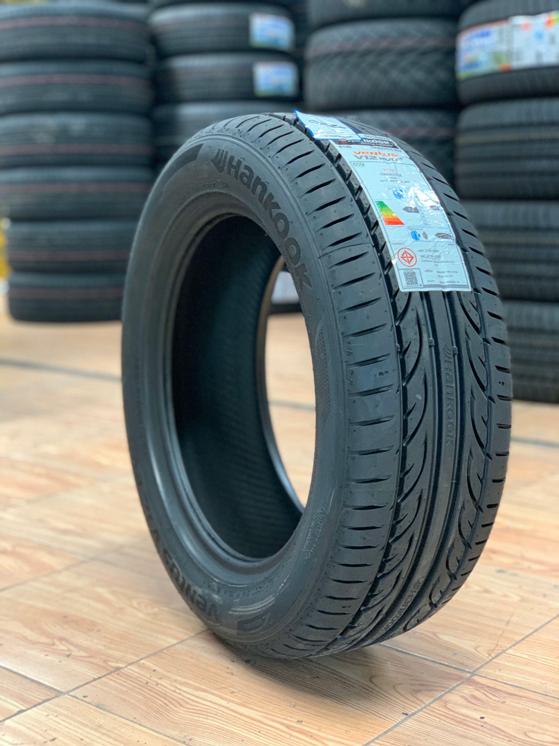 HANKOOK Ventus V12 evo2 195/55R15 ยางสปอร์ต คุณภาพดี นุ่มเงียบ ยางใหม่ปี2020