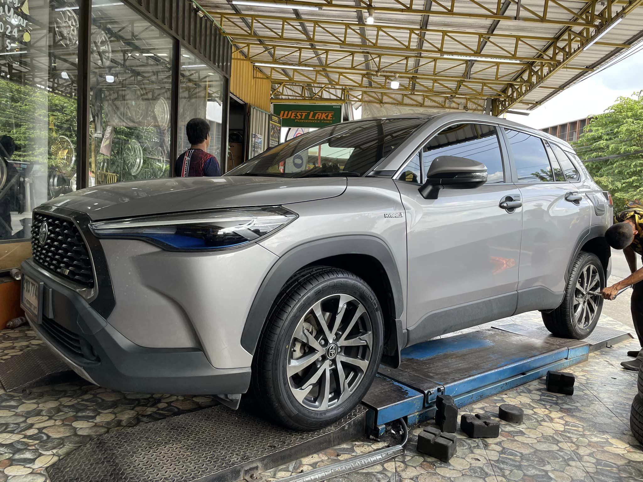 #TOYOTA_COROLL_CROSS🛞 ยางใหม่ DUNLOP SP SPORT FM800 22/55R18 ยางใหม่ปี2024