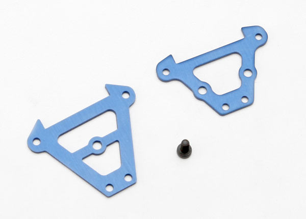 7023 Bulkhead tie bars, front & rear (blue-anodized aluminum)/ 2.5x6 CS (1)