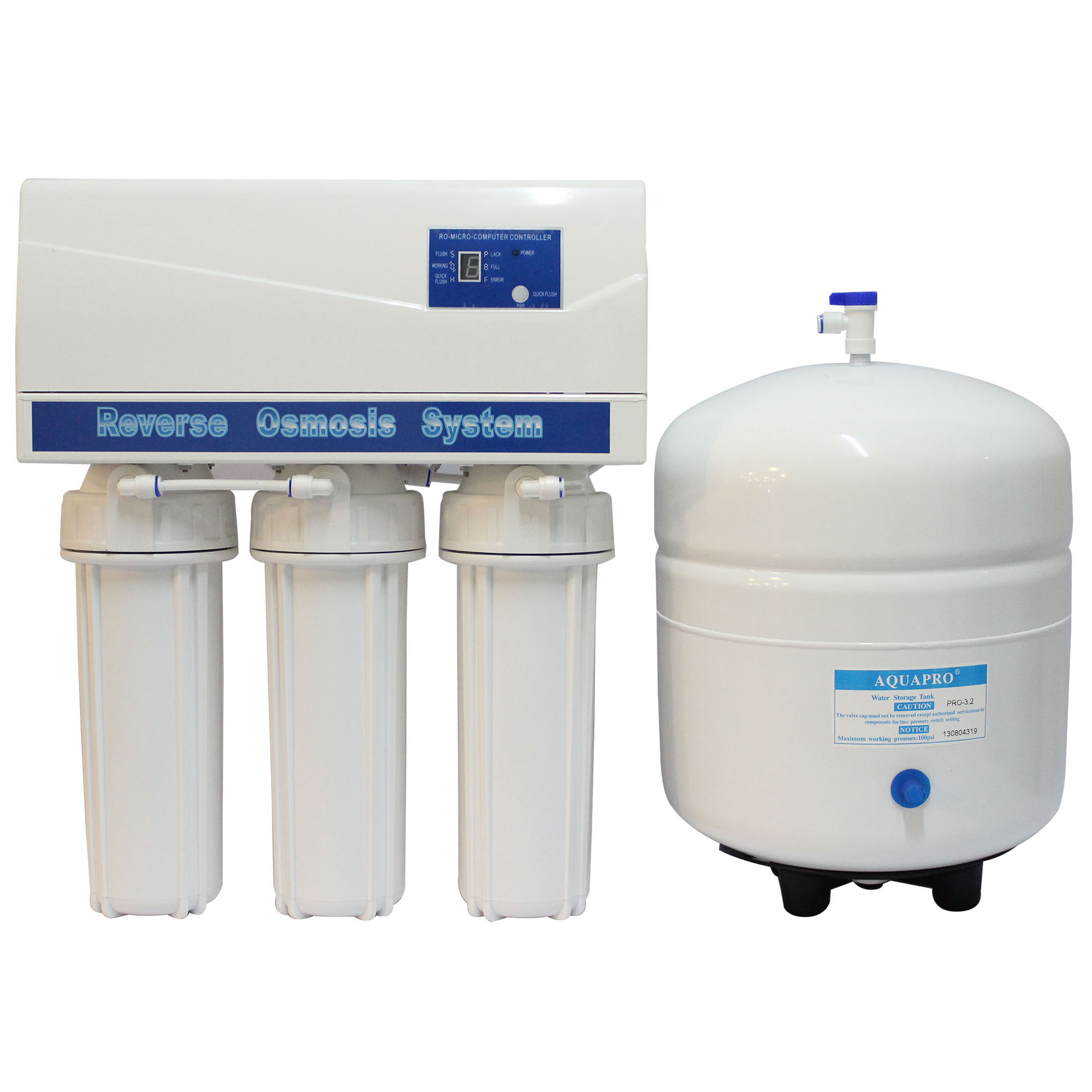 Uni pure เครื่องกรองน้ำ ro 5 ขั้นตอน ระบบ Reverse Osmosis 50 GPD (Auto Flush+Digital Control)