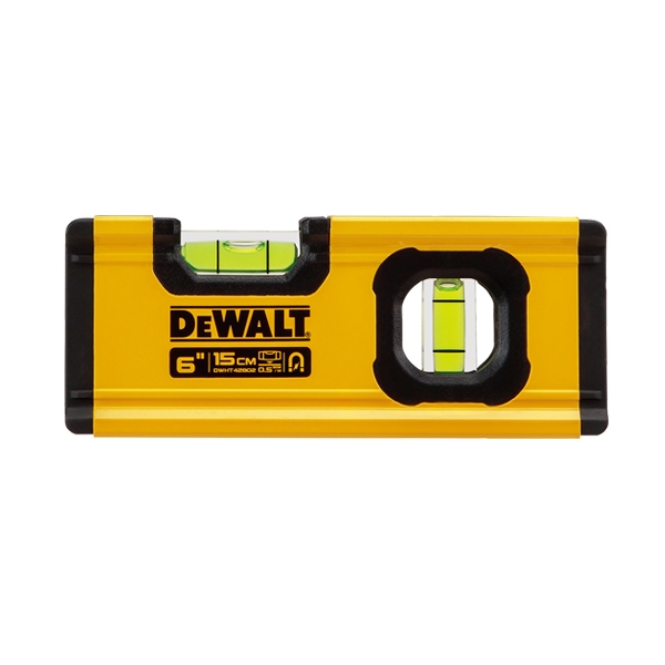 ระดับน้ำแบบพกกระเป๋า DEWALT Box Beam (ใหม่) ขนาด 6 นิ้ว แบบมีแม่เหล็ก รุ่น DWHT42802 DEWALT