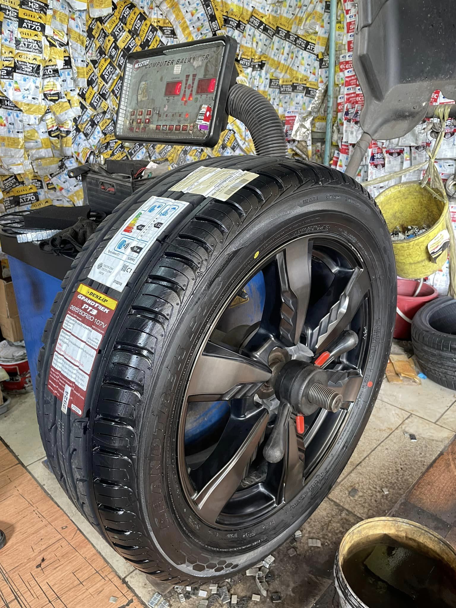 🛞❤️ #TOYOTA_FORTUNER 🚘❤️💫 🛞🐘#DUNLOP_GRANDTREK PT3_265/50R20 ❤️ 🛞 #TPMSตัววัดลมยางอัตโนมัติ🛞