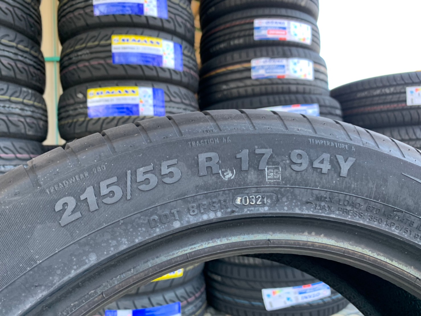 ยางใหม่ 215/55R17 APOLLO ASPIRE4G ยางใหม่ปี2021