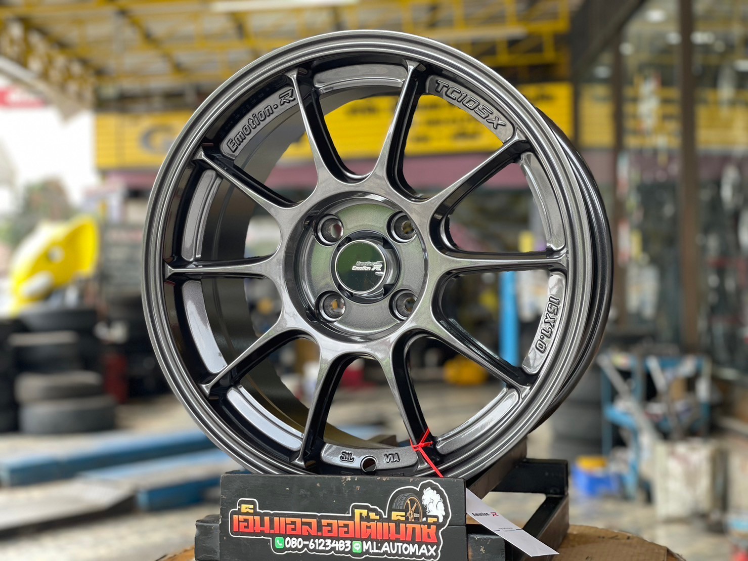 #ล้อแม็กซ์ใหม่ #ล้อแม็กซ์ขอบ15 #ล้อซิ่ง #TC105 #ล้อลายซิ่ง #ล้อขอบ15 กว้าง7 ออฟ35 4รู100 สีDark Gun