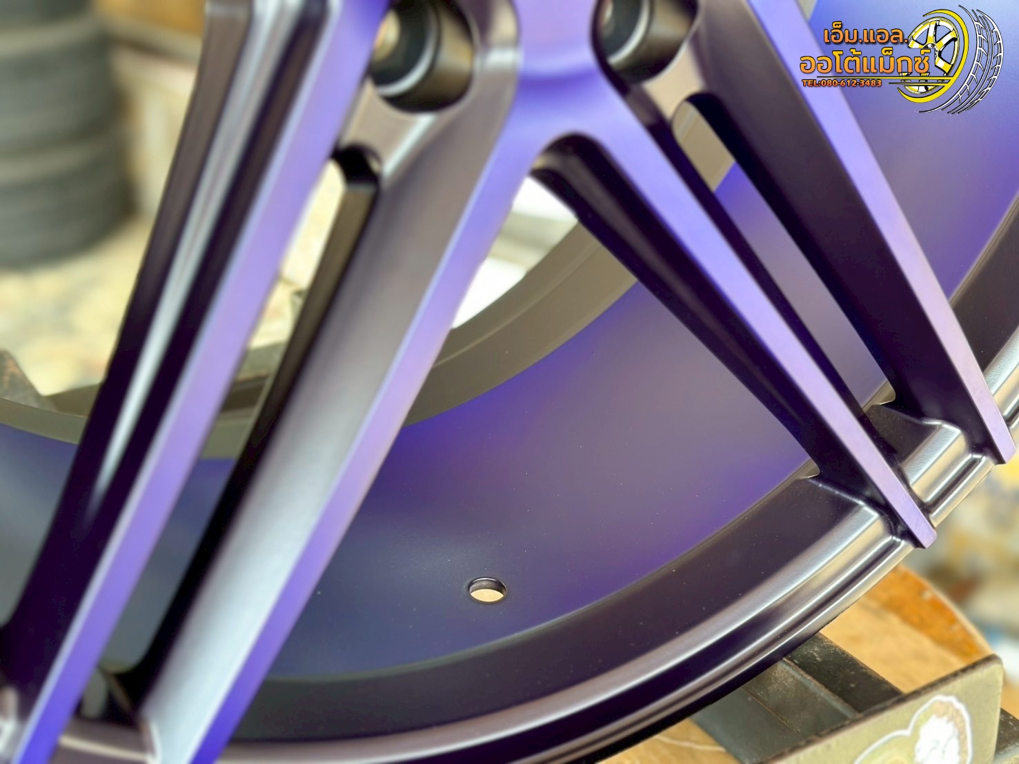 แม็กซ์ใหม่ #VOSSEN #CV5 ดำด้านหน้าดิพอันเดอร์น้ำเงิน ขนาด 18x8 5รู114 Offset40 (0575u) ใหม่ล่าสุด สวยสุดRace เบาพิเศษ เทรน์ใหม่ท้องแดงลึกหลังก้าน