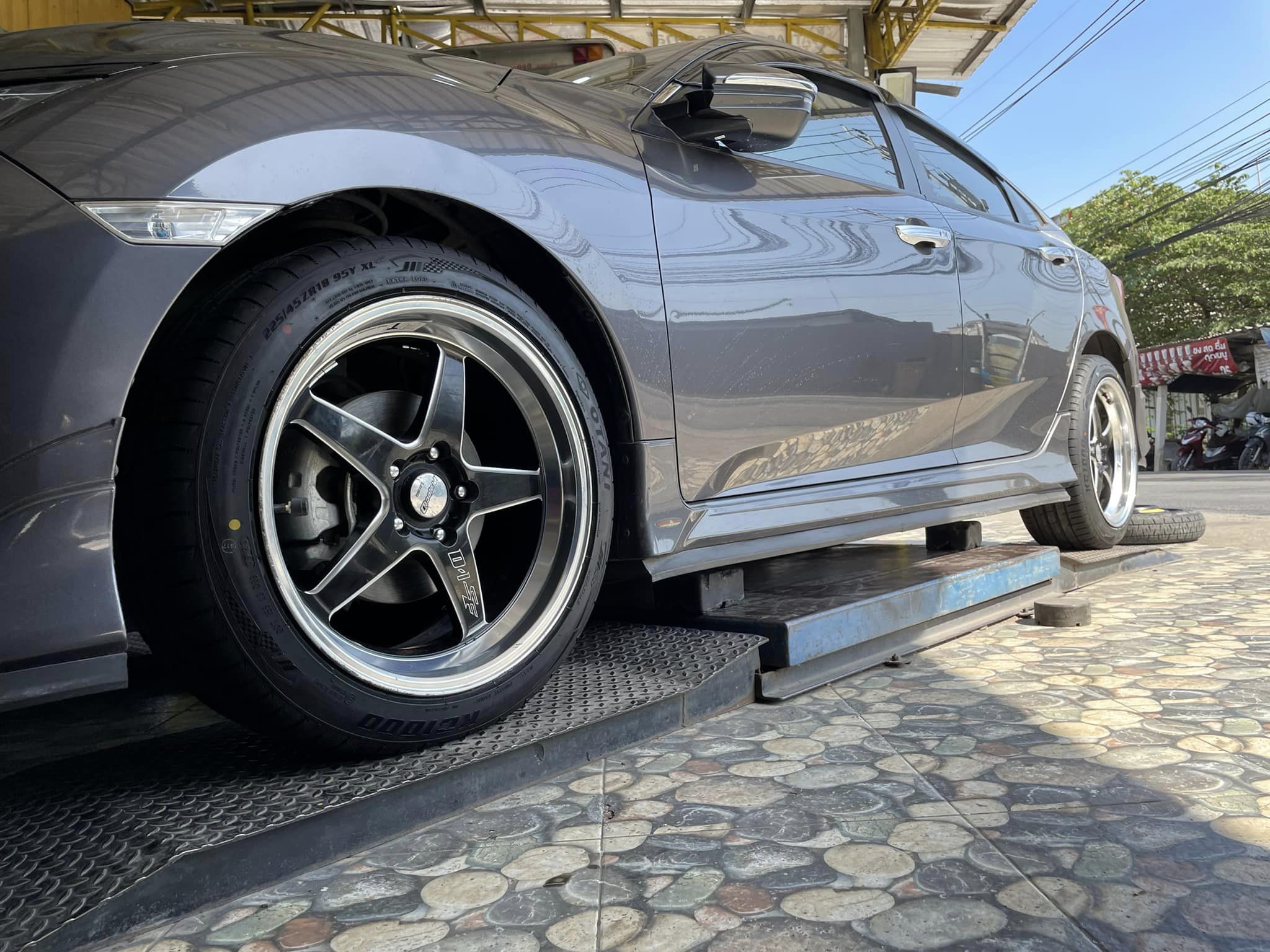 🚘 #HONDA_CIVIC❤️⚡️⚡️ 🛞 #OTANI_KC1000_225/45R18