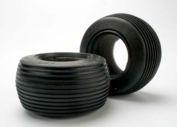 4780R Tires, Pro-Trax ribbed 2.2'' (soft-compound)(front) (2)/ foam inserts (2)