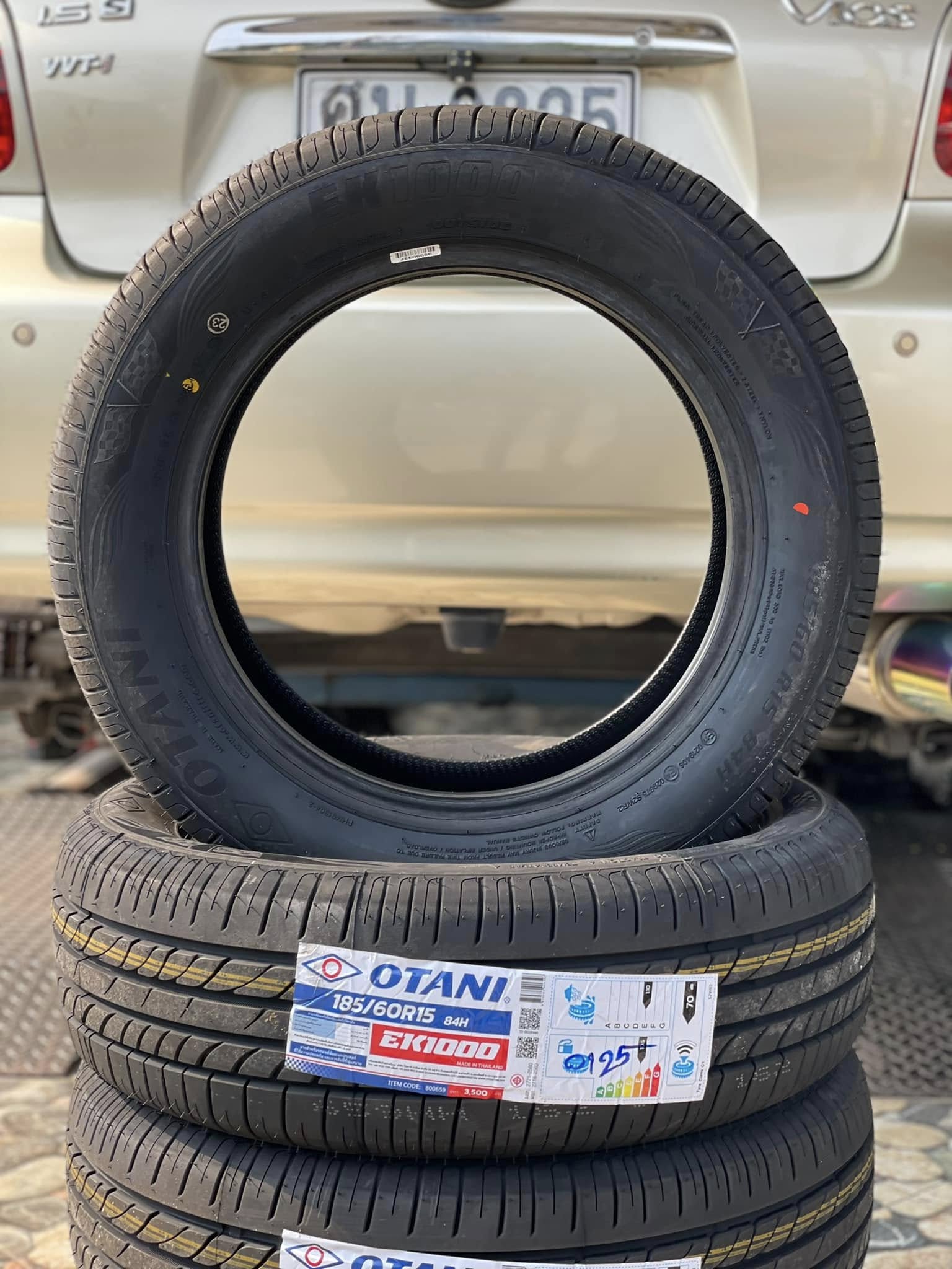 🚘 #TOYOTA_VIOS🛞เปลี่ยนยาง #OTANI #EK1000 185/60R15