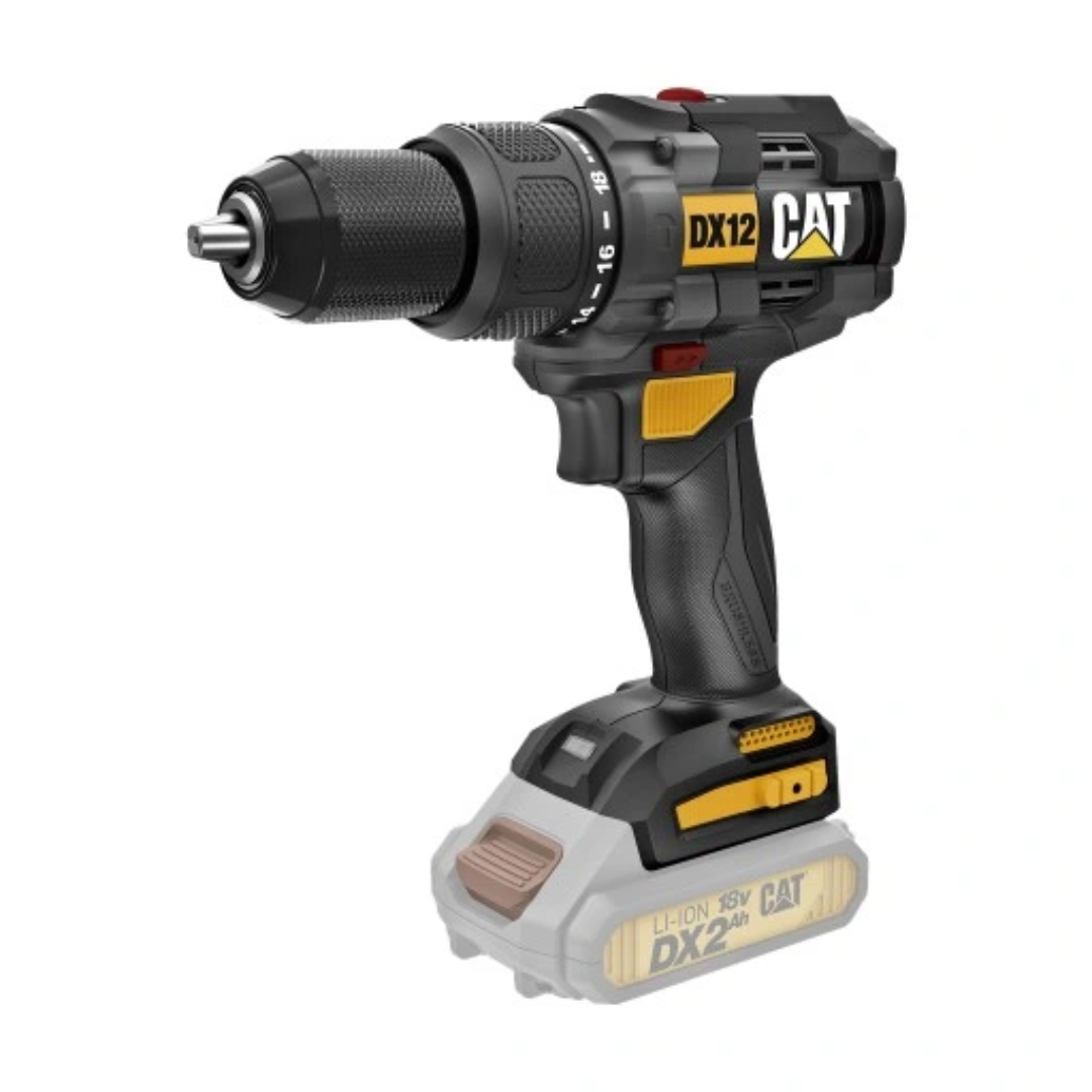 สว่านกระแทกไร้สาย 18V 65N.m BL Motor No.DX12B CAT Powertools (เฉพาะตัวเครื่อง)