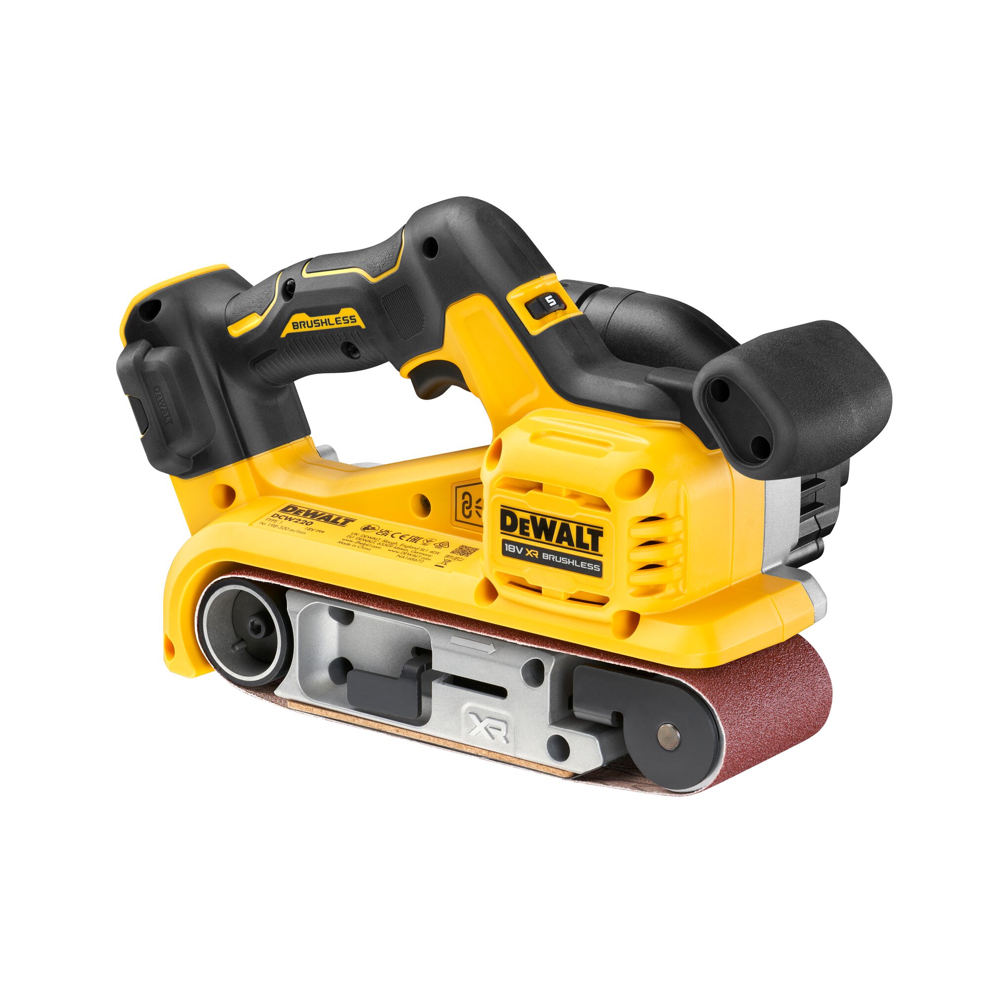 เครื่องขัดกระดาษทรายสายพานไร้สาย 18V(20V Max) 3 x 21นิ้ว No.DCW220N-XJ DEWALT (เครื่องเปล่า)