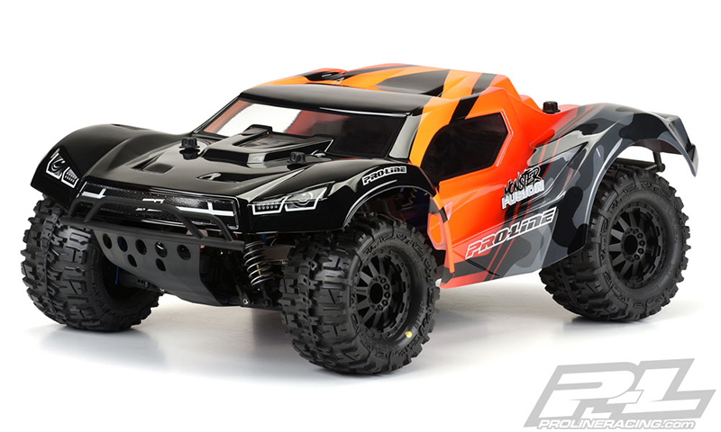 PRO-3498-17 1/10 Pre-Cut Monster Fusion Clear Body: Short Course (ใส่ได้กับ Slash2WD, Slash4X4 ต้องเปลี่ยนเสาบอดี้)
