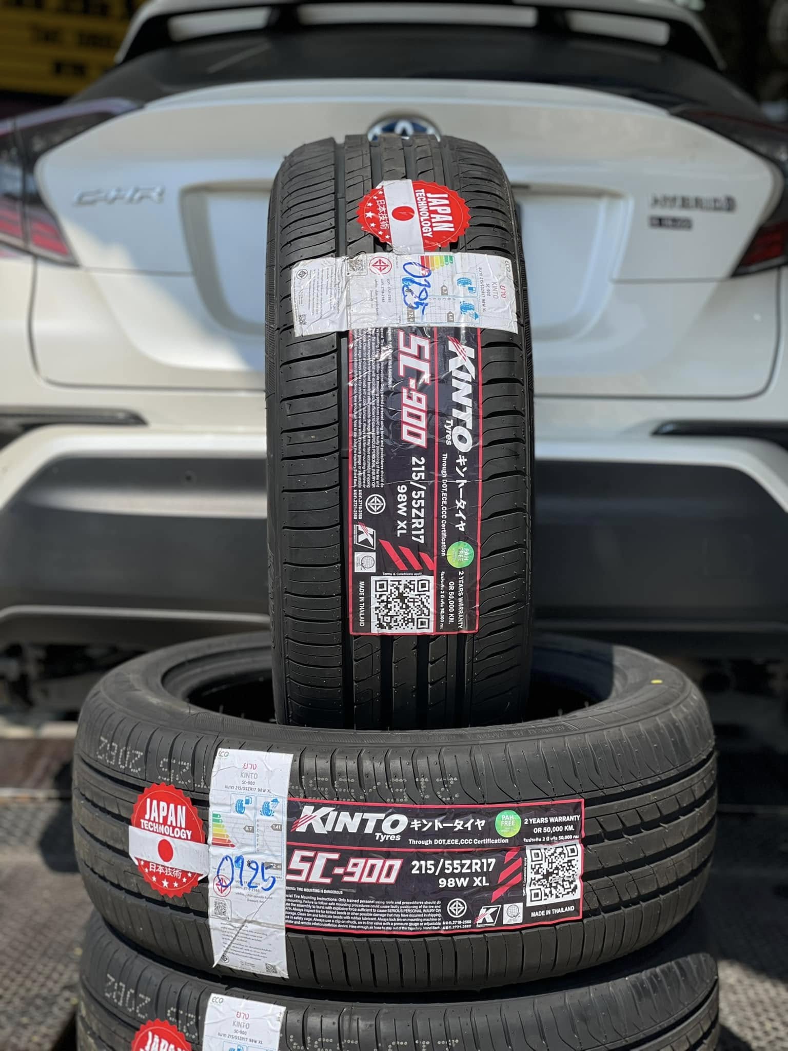 #TOYOTA_CHR🛞เปลี่ยนยาง #KINTO_SC900_215/55R17