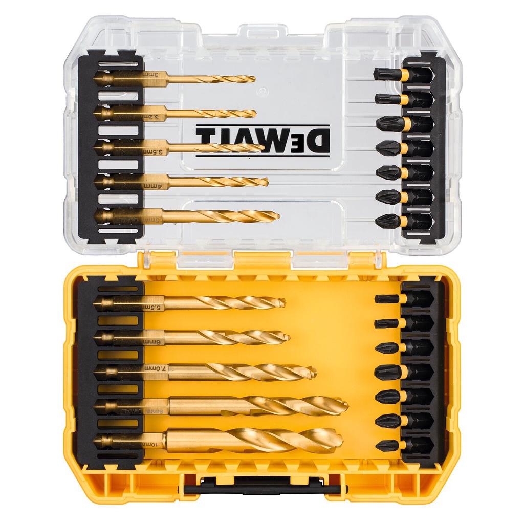 ชุดดอกสว่านและดอกไขควง FLEXTORQ 24 ชิ้น รุ่น DT70748T-QZ DEWALT