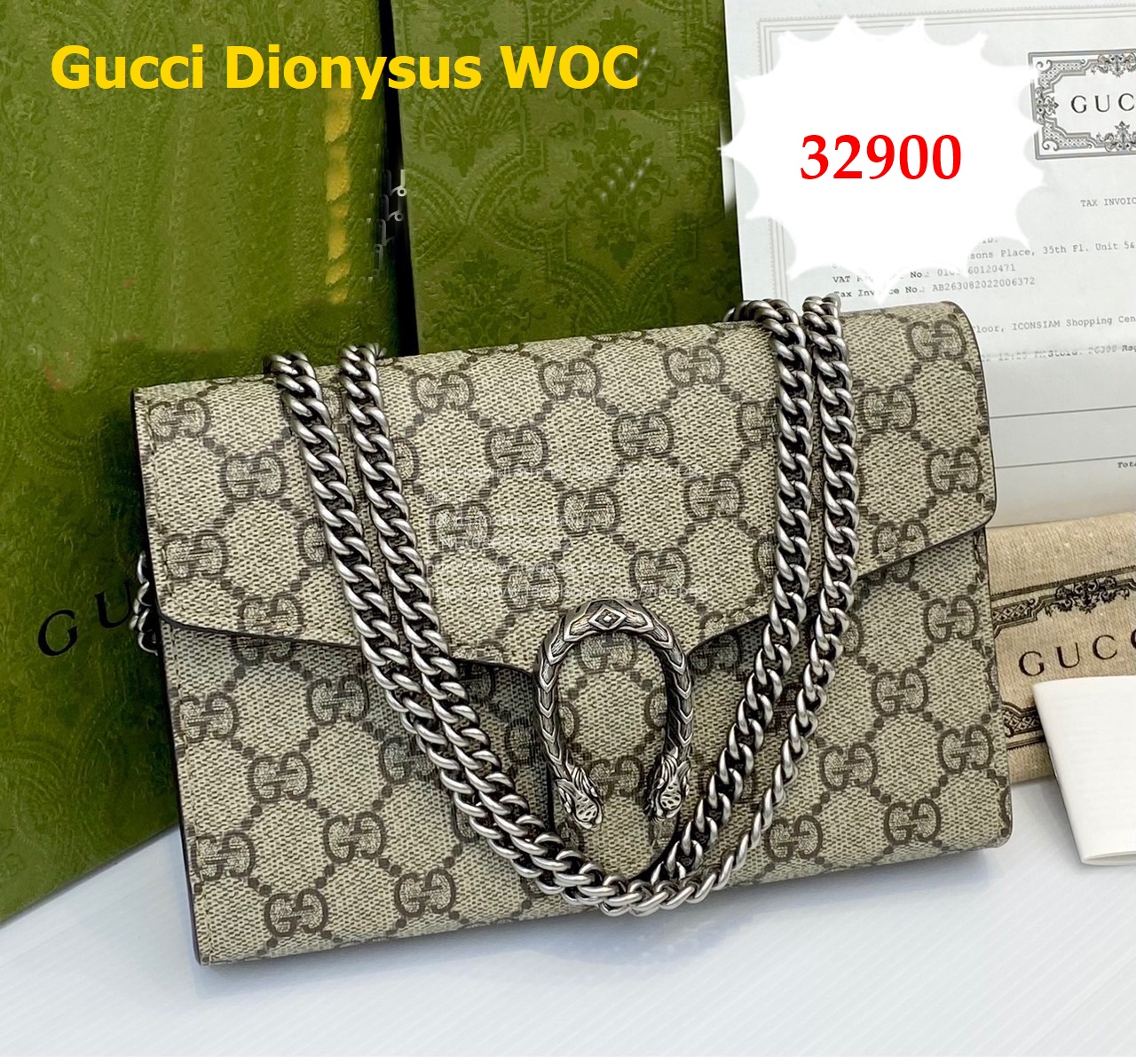 กระเป๋าแบรนด์Gucci Dionysus WOC มือสอง