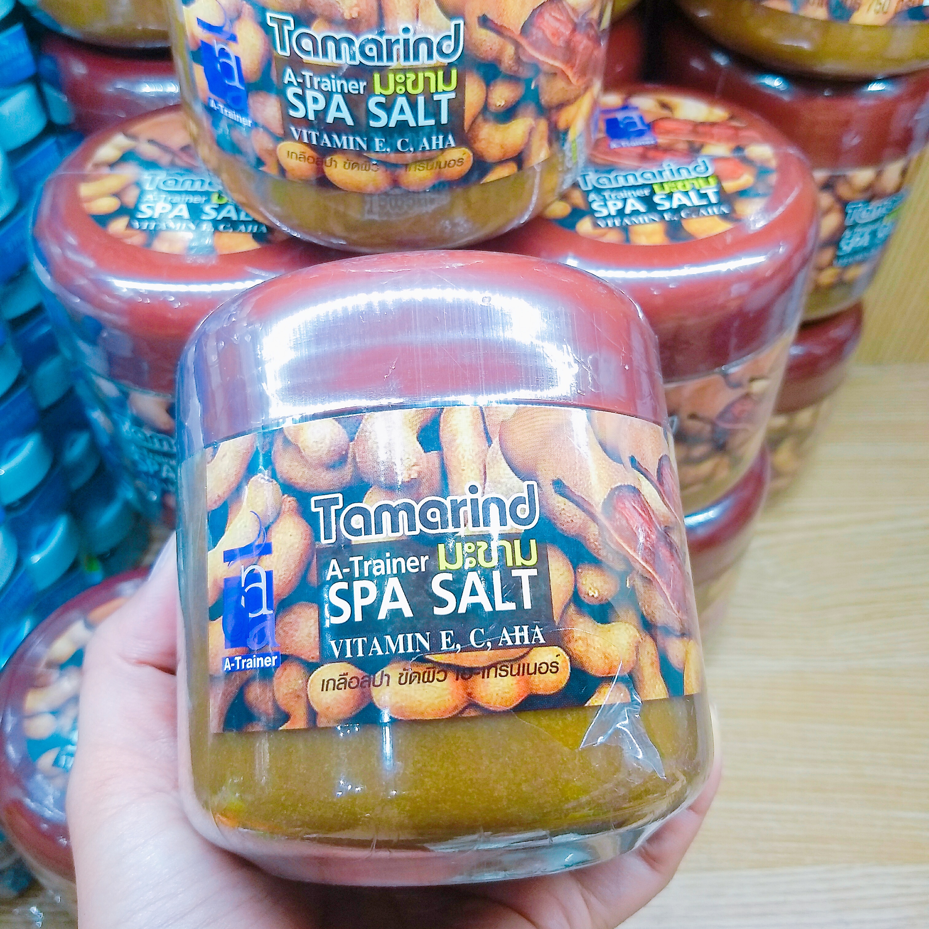 Tamarind a - trainer spa salt เกลือสปาขัดผิวเอ-เทรนเนอร์ มะขาม